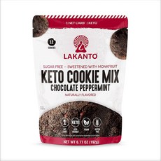 Lakanto 生酮餅乾混合 巧克力薄荷口味, 1個, 192g