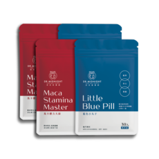 Dr. Midnight 深夜營養師 藍色小丸子+馬卡體力大師 戰神之神組合包 30錠/粒, 2套, 30顆