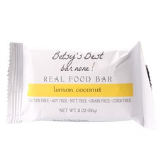 Betsy's Best Bar None 檸檬椰子能量餅, 1包, 56g