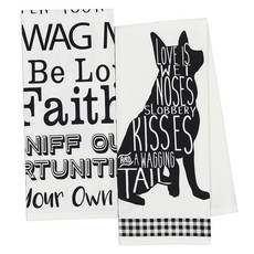 DESIGN IMPORTS 狗印花廚房十字架 45.7 x 71.1cm, 1個, 隨機發貨