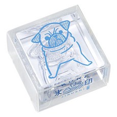 KING JIM HITOTOKI 冰塊水晶印章 巴哥 33mm, 1個, 不適用