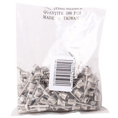 Markwort 短版充氣針頭 空氣幫浦 100入, Silver, 1個