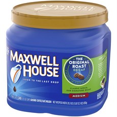 Maxwell House 原始烘焙無咖啡因咖啡粉 中號, 830g, 研磨咖啡