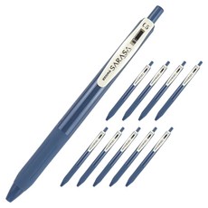 ZEBRA 斑馬牌 Sarasa Clip典雅風鋼珠筆 0.5mm, 10入, 深藍色