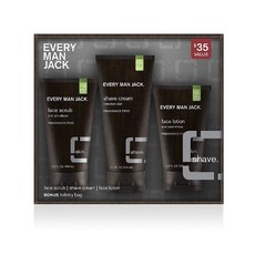 EVERY MAN JACK 剃須套組 包括無香精洗漱包, 1個