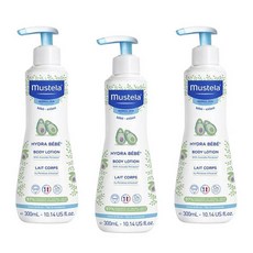 mustela 慕之恬廊 Hydra Bebe爽身護膚乳, 3個, 300ml