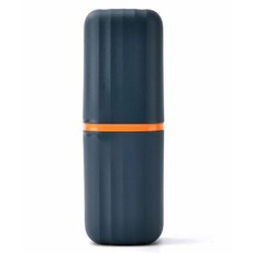 旅行牙刷杯漱口杯 - 輕巧便攜、多功能收納、旅行必備口腔清潔用品, 北歐藍, 1個