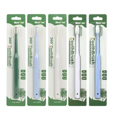 Histo tree 寵物牙刷 360度清潔 柔軟刷毛 多色可選, 360°刷毛-藍色, 1個