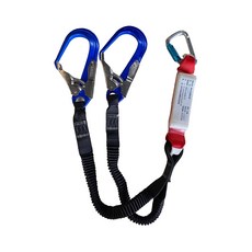 Concordia 鋁大雙鉤環 緩衝包/大雙掛勾含釋能吸收包 CNS14253 (伸縮彈性帶), 藍色