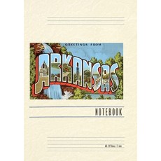 (英文圖書) Vintage Lined Notebook Greetings from Arkansas 平裝版, Found Image Press, 英文