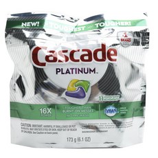 CASCADE Platinum 洗碗機檸檬味, 11件, 15克