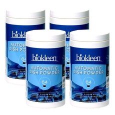 biokleen 自動洗碗機用清潔粉, 4個, 907克