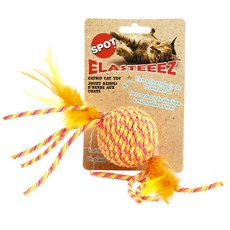 Ethical Products inc 現貨彈力球羽毛貓玩具, 1個, 隨機發貨