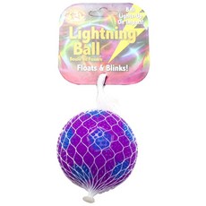Amazing Pet Products 足球閃電球漂浮和眨眼狗玩具, 1個, 混色