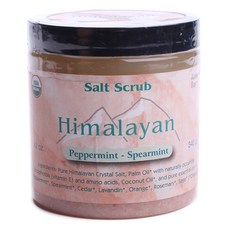 ALOHA BAY 喜馬拉雅鹽磨砂膏, 薄荷綠薄荷, 1入, 340克