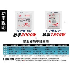 舜紅電源變壓器 大陸電器專用 雙向電壓轉換 過熱保護 電壓變換器, 110V轉220V (2500W)
