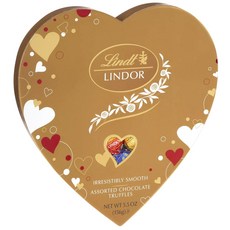 Lindt 瑞士蓮 LINDOR 牛奶巧克力綜合心型托盤, 1個, 156g