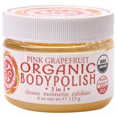 Trillium Organics 身體磨砂粉紅葡萄柚, 1個, 113克