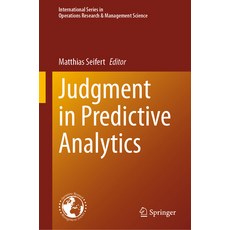 (英文圖書) Judgment in Predictive Analytics 精裝版, Springer, 英文