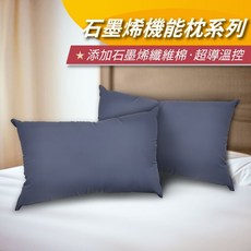 安迪寢具 獨立筒石墨烯枕 石墨烯棉枕 獨立筒枕 透氣枕 助眠枕 抗菌枕 可水洗 台灣製, 石墨烯深睡眠枕