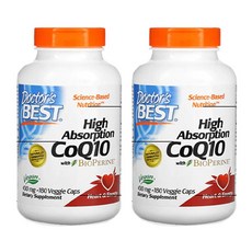 Doctor's BEST 高吸收CoQ10 400mg植物性膠囊, 180顆, 2個