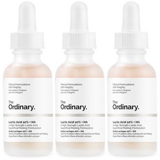 The Ordinary 果酸 10%+HA 2%精華液, 3瓶, 30ml