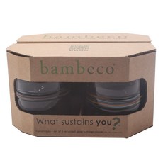 BAMBECO 再生玻璃隨行杯 354.9ml, 4入, 彩虹