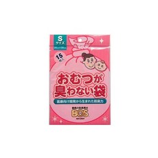 尿布除臭袋, 1包, 15枚入, 粉色