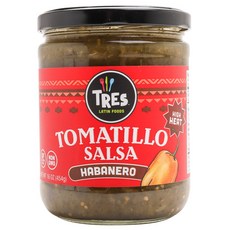 TRES LATIN FOODS 粘果酸漿莎莎哈瓦那人, 1個, 454克