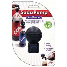 JOKari Nephew Soda Pump Fizz Keeper 酒塞 Sabre, 1個, 黑色的