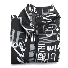 TOP PERFORMANCE 塗鴉印花寵物美容夾克 M號, 1個, 黑色的