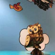 卷木森活館 貓頭鷹 DIY木製模型, 詳見包裝