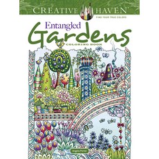 Creative Haven Entangled Gardens Coloring Book 平裝版, Dover Publications, 英文