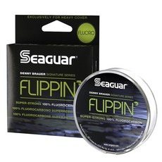 Seaguar Denny Brower Flippin 氟釣魚線釣魚線 25 磅測試, 單色