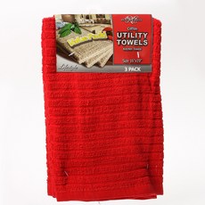 皇家徽章 棉質多功能毛巾包 廚房毛巾 40.6 x 48.3cm, 3入, 隨機出貨