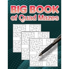(英文圖書) Big Book of Quad Mazes: 100 Quad maze puzzles and solutions for many hours of fun and enterta... 平裝版, Independently Published, 英文