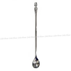 304不鏽鋼 花型長茶匙 21.5cm (日本製)