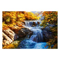 御畫房 山谷溪流手繪油畫 60x90cm (VF-89), 詳見包裝