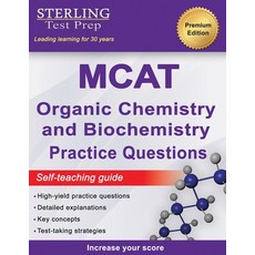 (英文圖書) Sterling Test Prep MCAT Organic Chemistry & Biochemistry Practice Questions: High Yield MCAT ... 平裝版, Sterling Education, 英文
