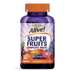 自然之道 生機盎然!超級水果完整多種兒童維生素軟糖, 1個, 60入