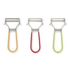 FOX RUN 削皮器 3種組, 1個, 橙色,紅色,綠色