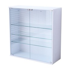 Akira MIT寬80公分多功能收納展示櫃BO106，置物櫃、收納櫃、模型櫃、公仔櫃，玻璃展示櫃，玄關收納櫃, 白色