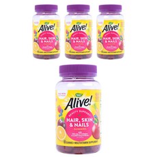Nature's Way 然萃維 Alive!膠原蛋白&綜合維他命軟糖, 60顆, 4罐