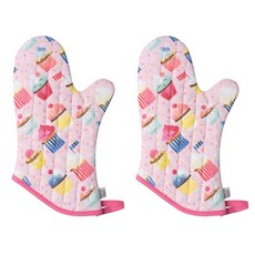 now DESIGNS 圖案印花隔熱手套, 2件, 紙杯蛋糕