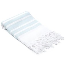 OLIVE&LINEN 人字紋土耳其手工廚房毛巾廚房毛巾 102 x 46 x 0.26 cm, 1個, 海水泡沫