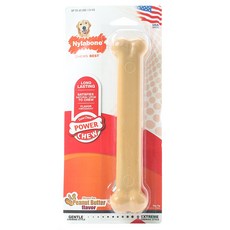 Nylabone 佳動力狗玩具花生醬23公斤或更少, 1個, 淺褐色的