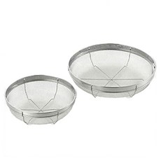 YOSHIKAWA 吉川 不鏽鋼淺瀝水籃 2入, 1個, 銀