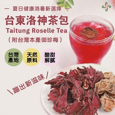 台東洛神茶包 4g 8入組 附御珍梅 夏日清涼飲品 酸甜好滋味