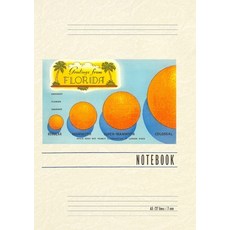 (英文圖書) Vintage Lined Notebook Greetings from Florida Orange Sizing 平裝版, Found Image Press, 英文