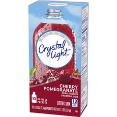 Crystal Light 水果風味飲隨身沖泡粉 櫻桃石榴口味, 3.34g, 10條, 1盒